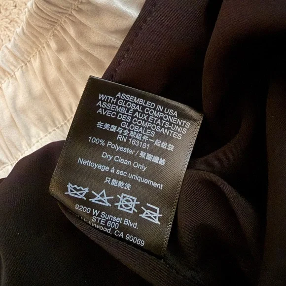 Rhude Ski Track Pants Black White Men's Size S EUC